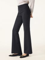Slimming Ponte High Rise Pull-on Flared Pants - Image 9