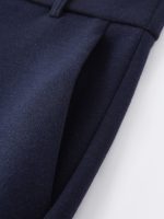 Stretchy Mid Rise Straight Leg Pull-on Pants with Pockets - Image 8