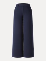 Stretchy Mid Rise Straight Leg Pull-on Pants with Pockets - Image 23