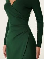 Surplice Wrap Long Sleeve Dress - Image 5