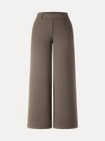 Stretchy Mid Rise Straight Leg Pull-on Pants with Pockets - Image 20