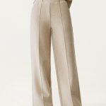 High Waisted Straight Leg Pull On Pant