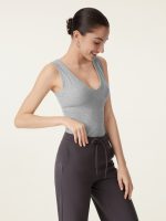 Stretchy V-neck Cotton New Airy Brami Tank - Image 6