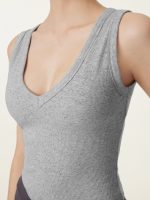 Stretchy V-neck Cotton New Airy Brami Tank - Image 4