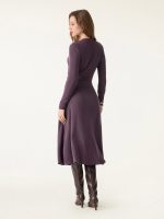ProWarm Surplice V-neck Ruched Midi Dress - Image 6