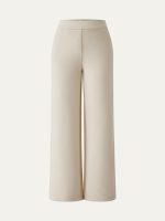 Textured Mid Rise Pull-on Straight Pant with Pockets - Image 3