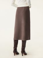 Slimming A-line Pull-on Midi Skirt - Image 7