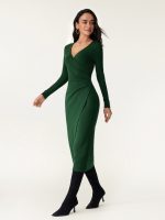 Surplice Wrap Long Sleeve Dress - Image 6