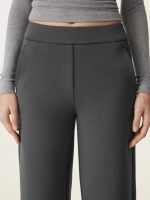 Textured Mid Rise Pull-on Straight Pant with Pockets - Image 14
