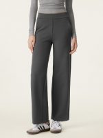 Textured Mid Rise Pull-on Straight Pant with Pockets - Image 11