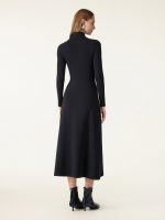 Standout Mandarin Collar Frog Button Midi Brami Dress Limited Edition - Image 9