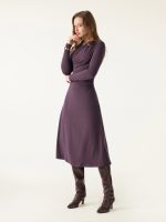 ProWarm Surplice V-neck Ruched Midi Dress - Image 5