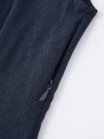 Viscose-Linen Collared V-neck Midi Dress with Drawstring - Image 8