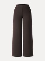Stretchy Mid Rise Straight Leg Pull-on Pants with Pockets - Image 16