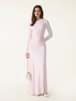 SkinKiss Boatneck Angled Ruched Maxi Brami Dress - Image 5