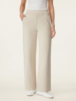 Textured Mid Rise Pull-on Straight Pant with Pockets - Image 5