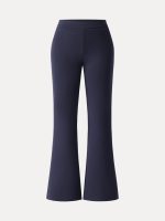 Slimming Ponte High Rise Pull-on Flared Pants - Image 15