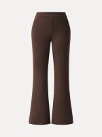 Slimming Ponte High Rise Pull-on Flared Pants - Image 16
