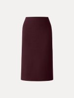 Slimming A-line Pull-on Midi Skirt - Image 14