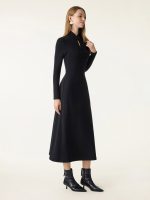 Standout Mandarin Collar Frog Button Midi Brami Dress Limited Edition - Image 7