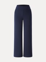 Double Waistband Straight Leg Pants with Pockets - Image 14