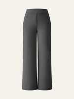 Textured Mid Rise Pull-on Straight Pant with Pockets - Image 12