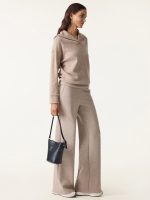 Double Waistband Straight Leg Pants with Pockets - Image 5