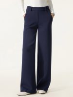 Stretchy Mid Rise Straight Leg Pull-on Pants with Pockets - Image 6